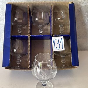 Juego de 6 Copas de Cristal Pequeñas Claudia - Nuevas en Caja - imagen 2