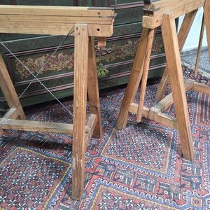 Par de Caballetes de Madera para Mesa de Arquitectura - imagen 7