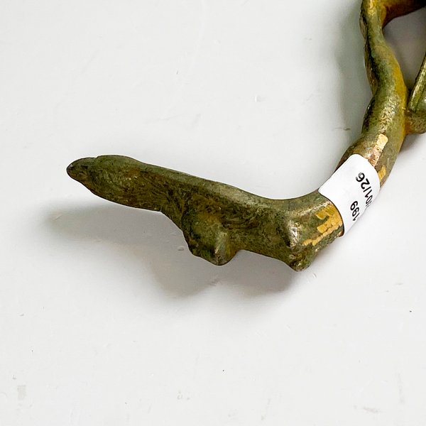 Insignia de bronce para auto, dama desnuda - imagen 2