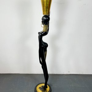 Escultura "Dama Africana" en Metal y Bronce por Karl Hagenauer (circa 1970) - imagen 5