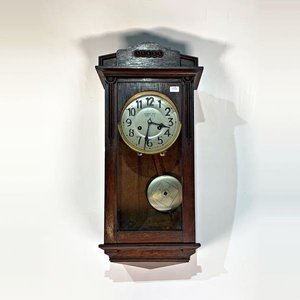 Reloj de Pared con Caja de Roble, Péndulo y Llave - imagen 1