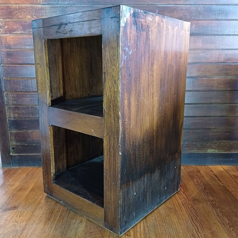 Repisa de madera macisa con estantes - imagen 4