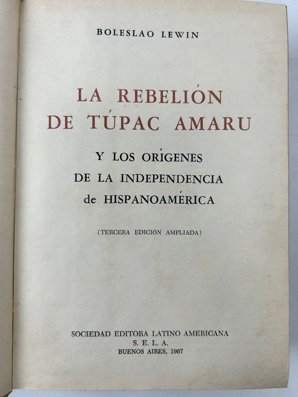 Libros históricos sobre Hispanoamérica: Túpac Amaru, Conquista Española y Cultura en la América Hispánica - imagen 6