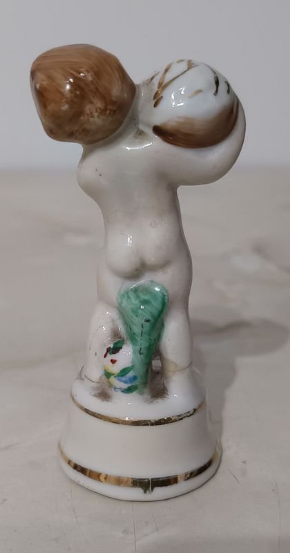Querubín de porcelana estilo Goebel Hummel vintage de la década de 1930 - imagen 4