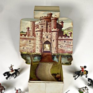 Set de Guerra con 17 Soldaditos de Plomo y Castillo Desplegable - imagen 6