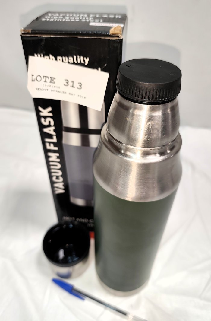 Termo Tipo Americano de Acero Inoxidable, Verde, Nuevo en Caja