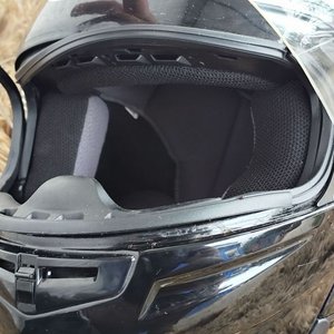 Casco Integral HJC Negro Aprobado DOT con Visera y Bolso Hardline - imagen 11