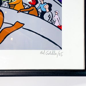 Serigrafía "Alegoría de Nueva York" firmada por Del Castillo - imagen 2