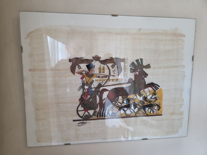 Papiros egipcios enmarcados con arte antiguo - imagen 2