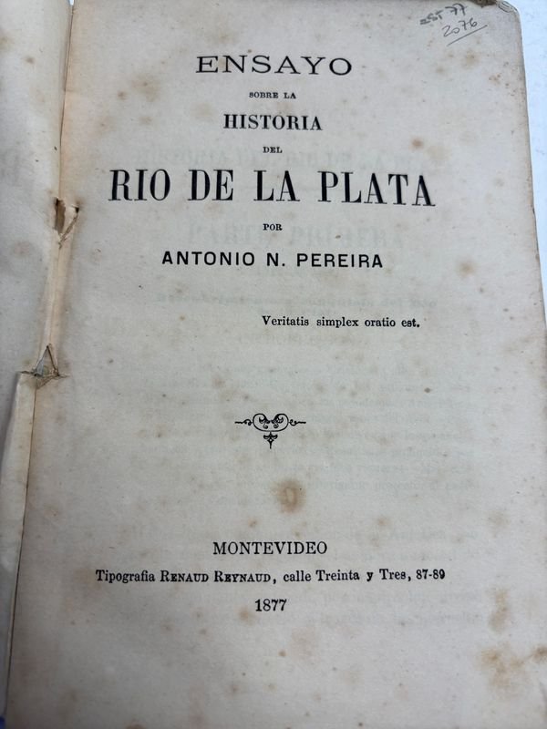 Libro antiguo sobre la historia del río de la Plata - imagen 4