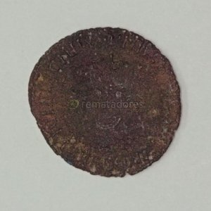 Moneda Antigua de Bronce con Rostro y Figuras - imagen 6