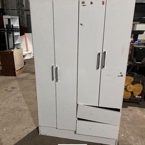 Ropero Blanco de Cuatro Puertas con Cajones - imagen 2