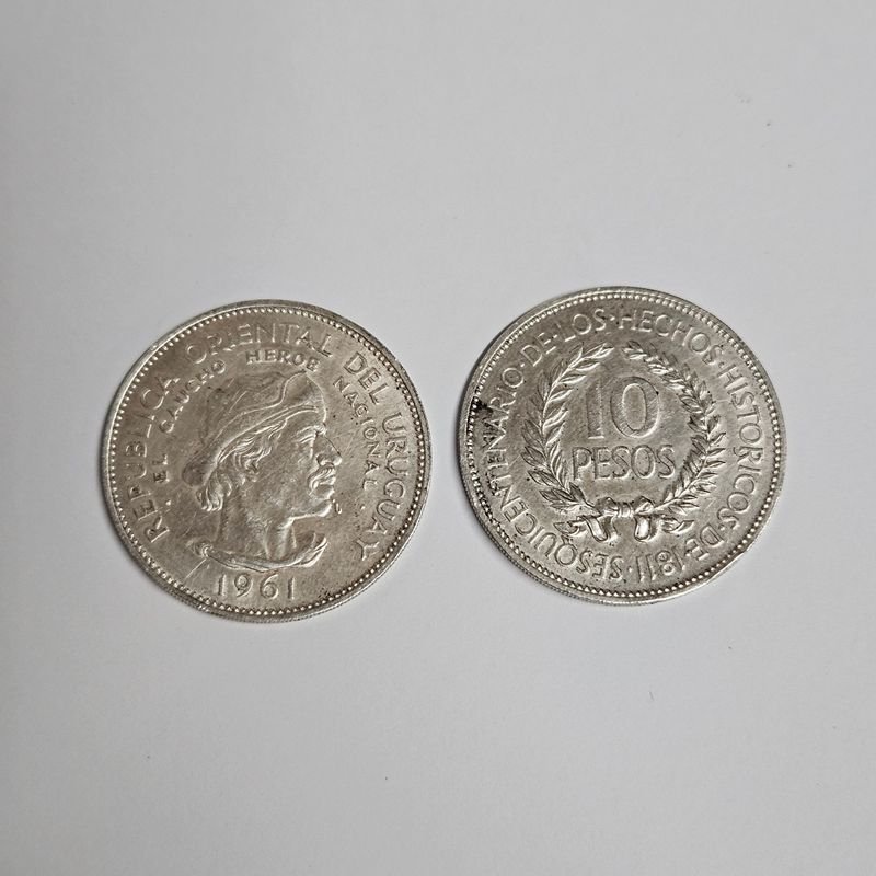 Monedas de plata de El Gaucho y 10 Pesos - imagen 2