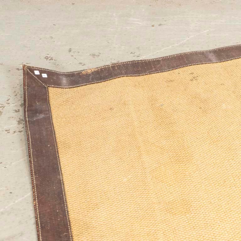 Alfombra de yute con guarda de cuero para limpiar - imagen 3