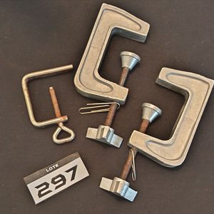 Lámpara de Escritorio Azul con Pinza y 3 Prensas Metálicas - imagen 2