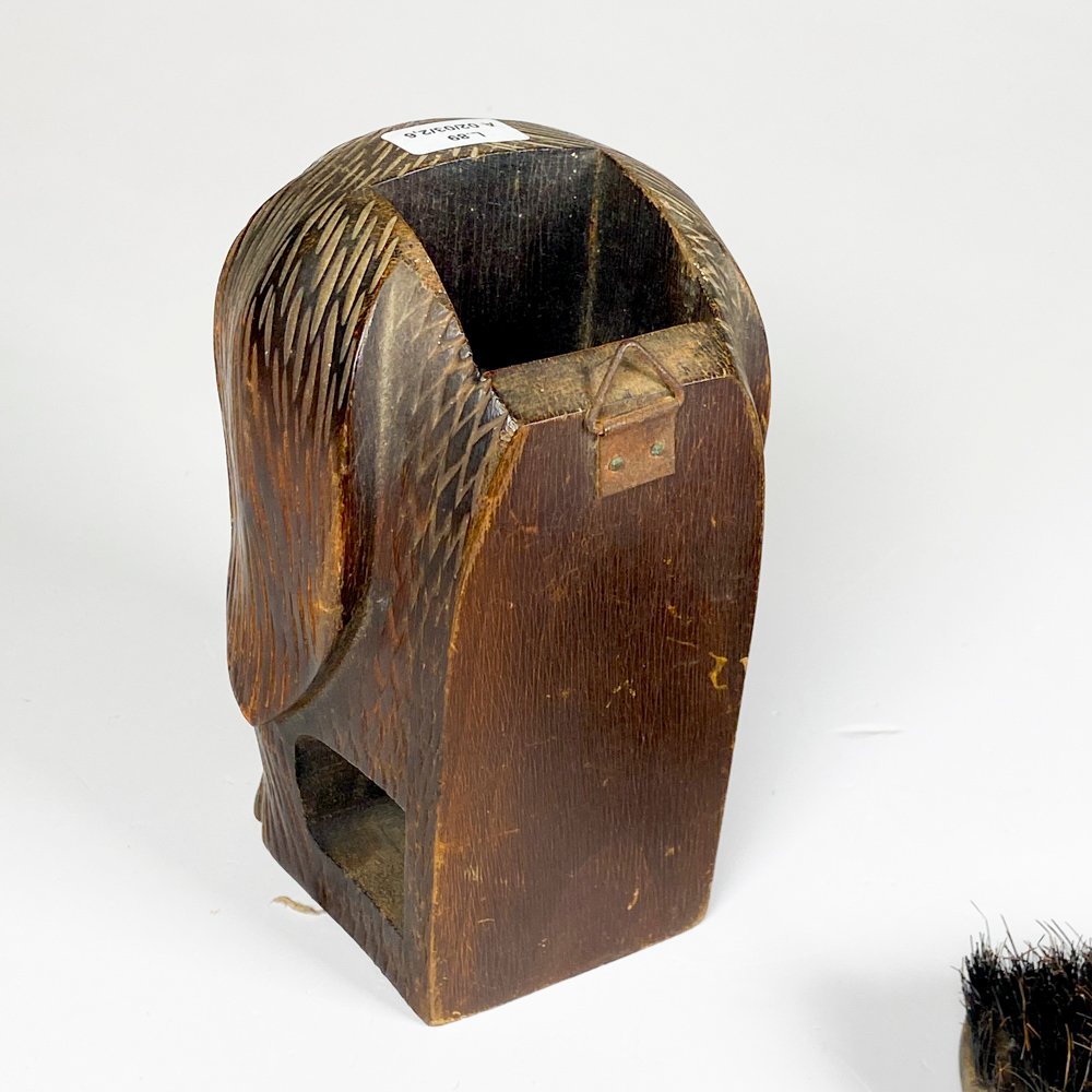 Porta cepillos en madera con fisonomía de perro - imagen 4