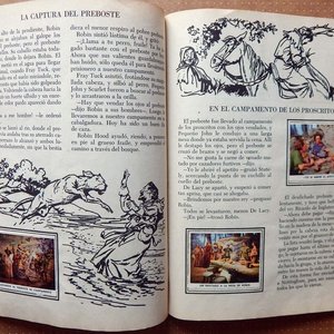 Libro de Oro de Estampas Robin Hood Walt Disney Novaro 1964 Completo - imagen 4