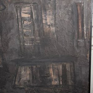Obra Abstracta de Leonel Yussim: Técnica Mixta sobre Fibra (90 x 115 cm) - imagen 2
