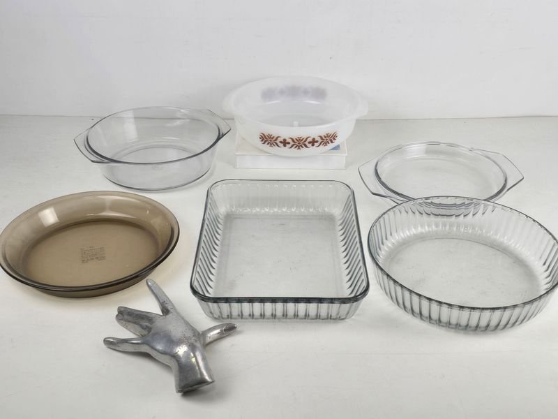 Fuentes y Asaderas de Vidrio Refractario Pyrex y Marinex para Horno