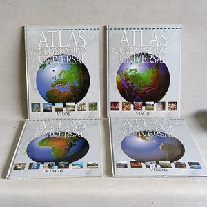 Atlas Geográfico Universal Visor - Colección de 4 Tomos - imagen 1