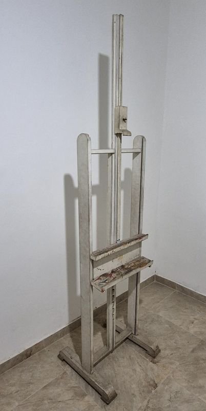 Caballetes de Madera para Pinturas Artísticas con Patina de Uso del Artista Plástico - imagen 2