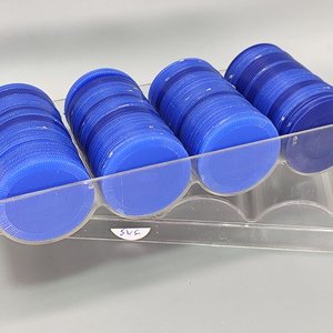 Fichas de Juego Plásticas Azules y Marfil con Bandejas Organizadoras - imagen 5