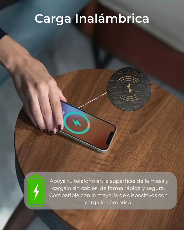 Mesa Paralante inalambrica BT - Equipo de Sonido y Carga Inalámbrica - imagen 2