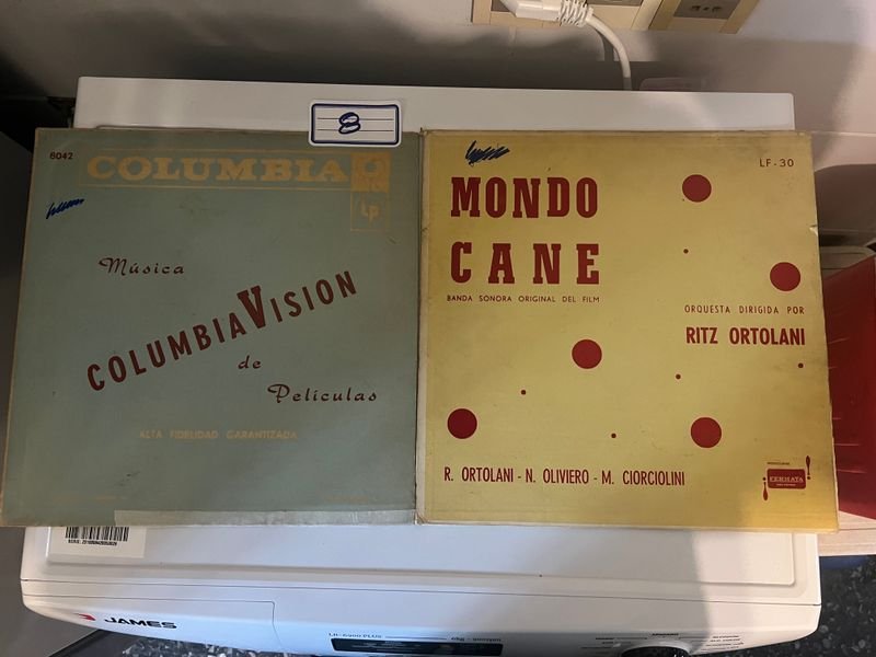 Lote de 2 Vinilos de Música de Películas: Columbia Vision y Mondo Cane