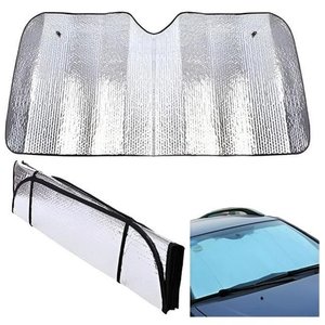 Parasol Plegable para Auto Plateado - imagen 1