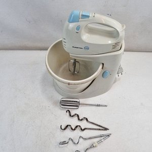 Batidora de Pie Punktal Mix Beige y Azul con Bowl y Accesorios - imagen 6