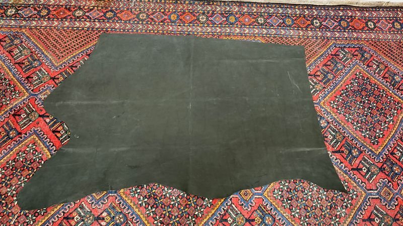Retazo de Cuero Negro para Tapicería