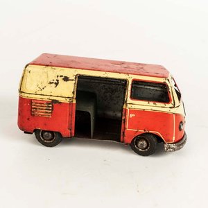 Camioneta comby de chapa litografiada a cuerda marca Goso made in Western Germany - Medidas: 18cm - imagen 2