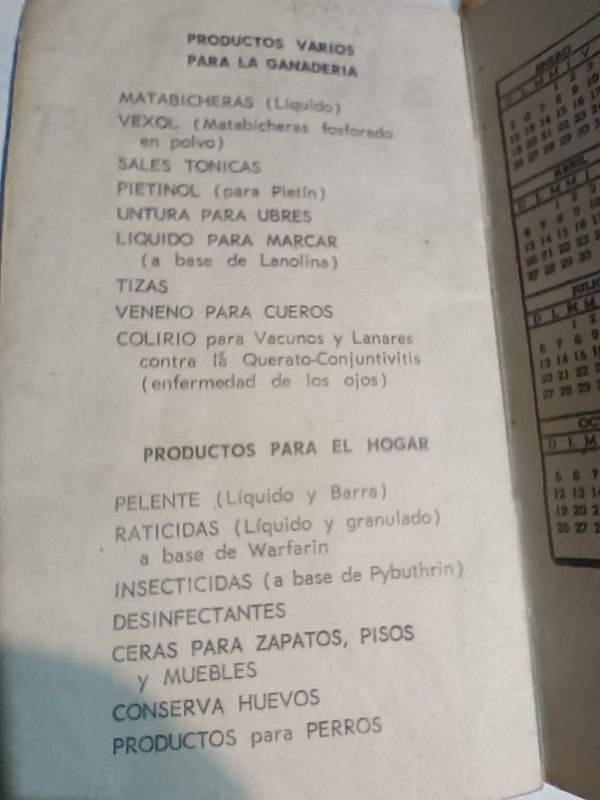 Libreta de apuntes Cooper 1968 con calendario y detalles de escritura - imagen 4