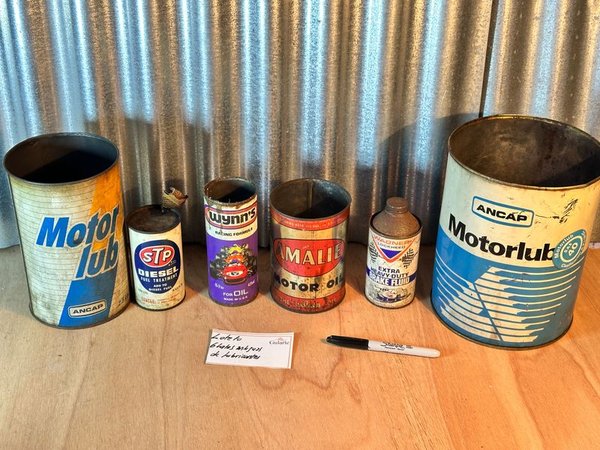 Latas de lubricantes antiguas - imagen 1