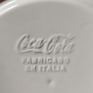 Juego de 6 Platos Grandes Coca-Cola "Fabricado en Italia" - imagen 3