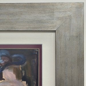 Carlos Aliseris: Óleo sobre Papel "Escena de Desnudos" con Certificado y Marco - imagen 5