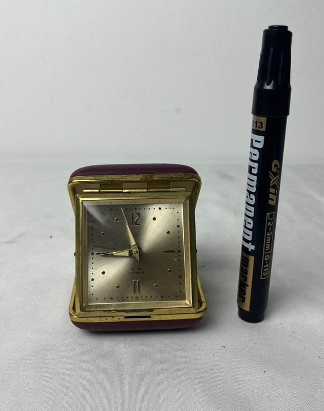 Reloj de viaje de oro con reloj de bolsillo y bolígrafo - imagen 3