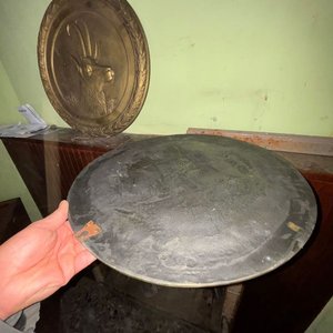 Juego de 2 Cuadros Decorativos Redondos de Ciervo y Carnero - imagen 4