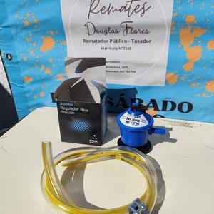 Lote siguiente: Regulador de Gas para Garrafa de 13 kg con Manguera y Abrazaderas