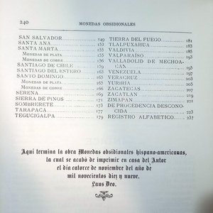 Libro "Las Monedas Obsidionales Hispano-Americanas" de José Toribio Medina - Edición Limitada - imagen 7