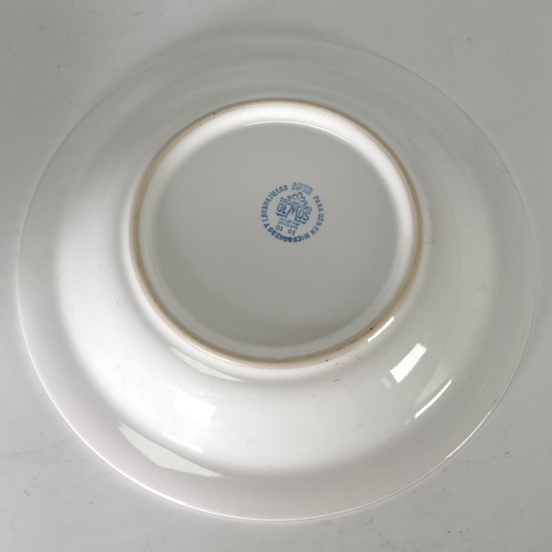 Platos de porcelana Olmos con publicidad de La Casa Violeta - imagen 4