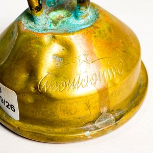 Mechero Antiguo de Bronce Vintage con Depósito para Alcohol - imagen 2