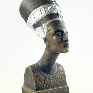 Busto Egipcio de Nefertiti en Cerámica, 31 cm - imagen 4
