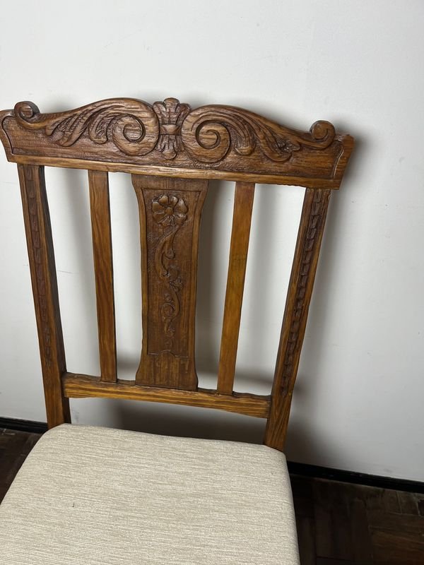Silla Baja de Madera con Almohadón - imagen 7