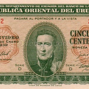 Lote anterior: Billete de 50 Centésimos de Uruguay - Banco de la República Oriental del Uruguay