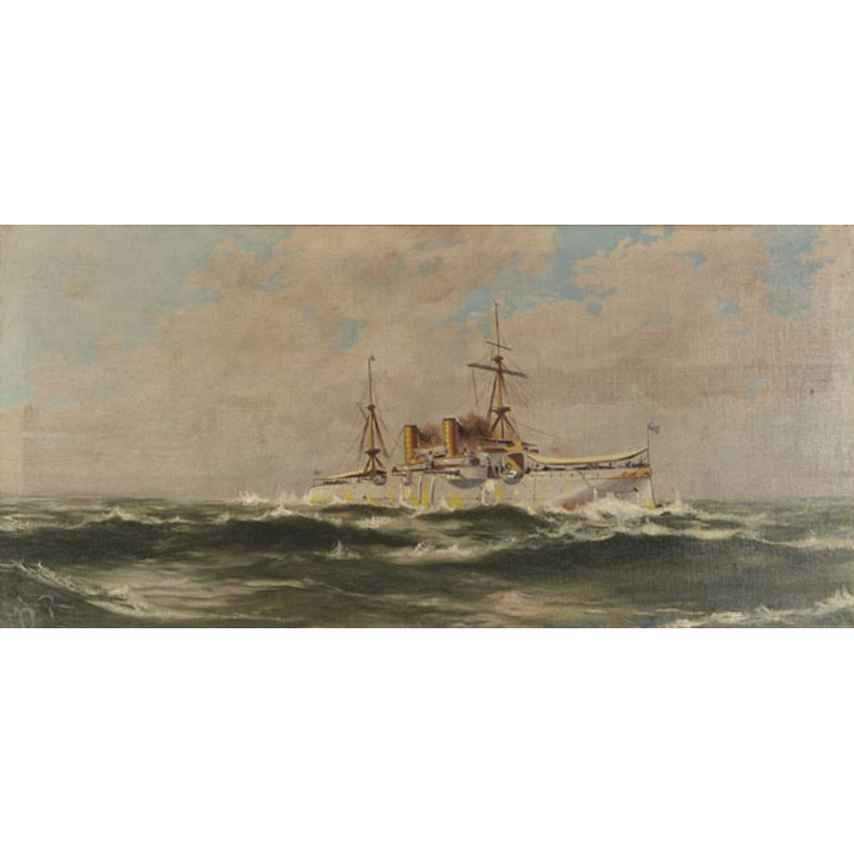 Lote anterior: Pintura de Marina por Manuel Larravide - Óleo sobre tela