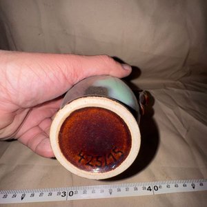 Ánfora Vintage Cerámica Alemana Esmaltada Mid-Century "Keramik" - imagen 5