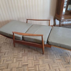 Sillón Cama Danés Estilo Mid-Century Moderno Años 60 - imagen 8
