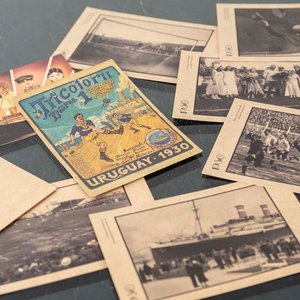 Juego de Postales Conmemorativas Uruguay 1930 Selección Uruguaya - imagen 2