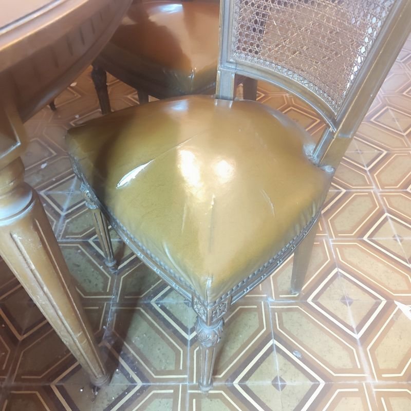 Gran juego de comedor antiguo francés en estilo Luis XVI - imagen 4